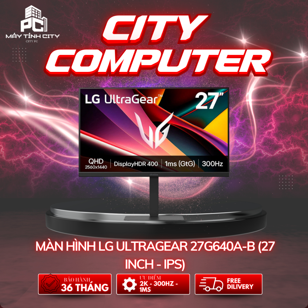 Màn Hình LG UltraGear 27G640A-B (27 inch - IPS - 2K - 300Hz - 1ms - Speaker)