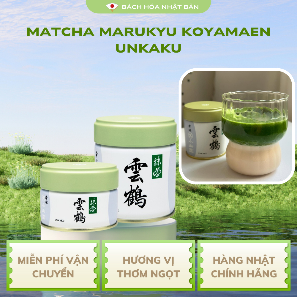 Matcha Truyền Thống Cao cấp Marukyu Koyamaen Tenju,Choan,Unkaku,Isuzu,Wako Nhật Bản M51