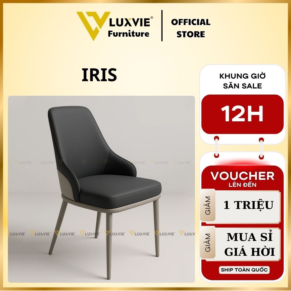 Ghế ăn bọc da cao cấp Iris