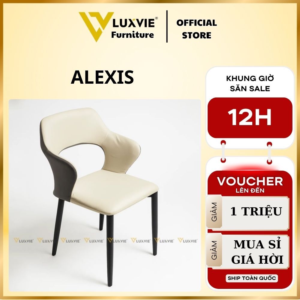Ghế ăn bọc da cao cấp Alexis