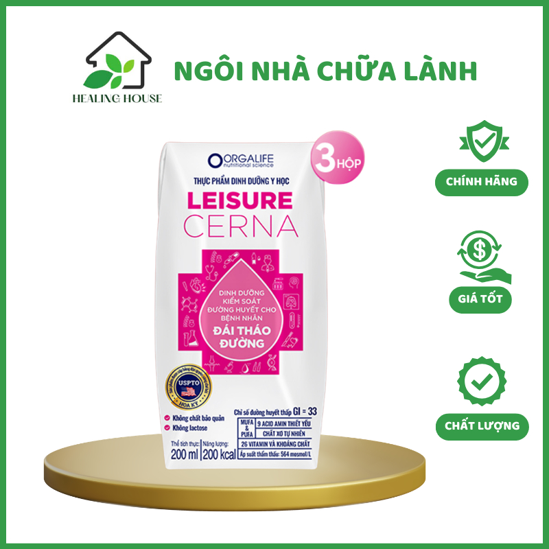LEISURE CERNA - Soup uống dinh dưỡng kiểm soát đường huyết x Hộp 200ml