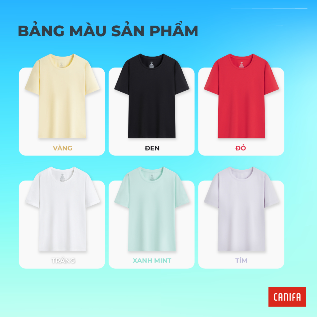Áo phông nữ CANIFA cổ tròn trơn form rộng dáng cơ bản PS26 6TS26A001 | BigBuy360 - bigbuy360.vn