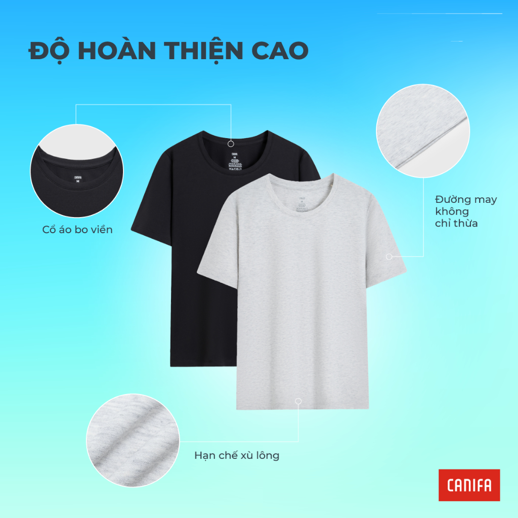 Áo phông nữ CANIFA cổ tròn trơn form rộng dáng cơ bản PS26 6TS26A001 | BigBuy360 - bigbuy360.vn