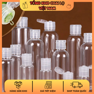 Chai Nhựa PET Cao Cấp Nắp Bật Chiết Dầu Gội, Gel Rửa Tay 20ML/ 30ML/ 50ML/ 100ML/ 150ML/ 200ML/ 250ML