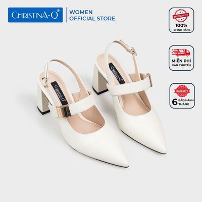 Giày Nữ Cao Gót Bít Mũi Nhọn CHRISTINA-Q GBN446I
