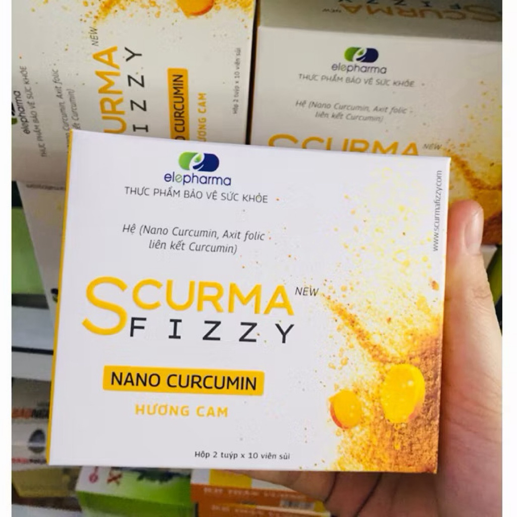 Viên sủi Scuma Fizzy - Hộp 2 tuýp 10viên sủi