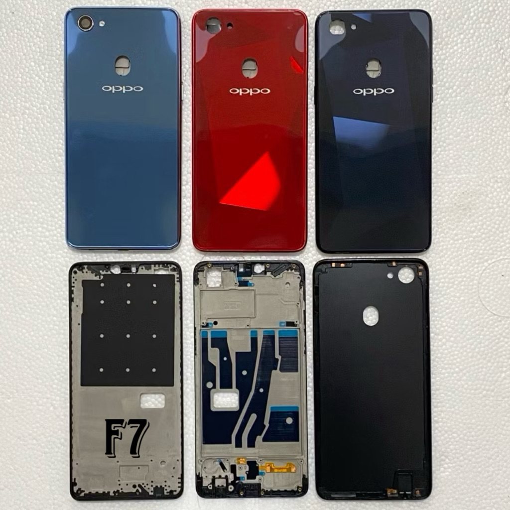 Bộ Vỏ Oppo F7 Kèm Kính Camera / Phím Bấm / Khay Sim