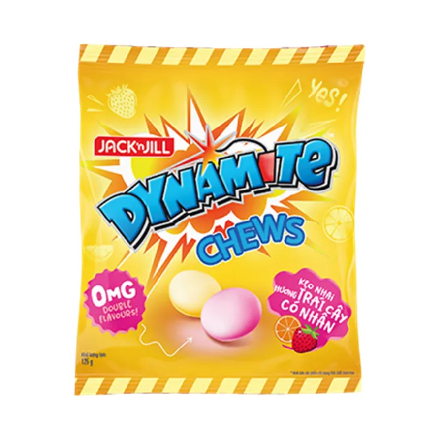 Kẹo Chew Dynamite trái cây gói 125g