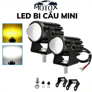 Đèn Trợ Sáng xe máy xe điện đèn bi cầu mini bi Cầu đèn pha bi cầu xe máy 2 Màu vàng Pha trắng