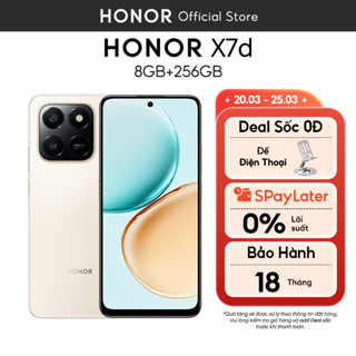 Điện Thoại HONOR X7d 8GB+256GB | Pin 6500mAh | Camera 108MP | Bảo hành 18 Tháng