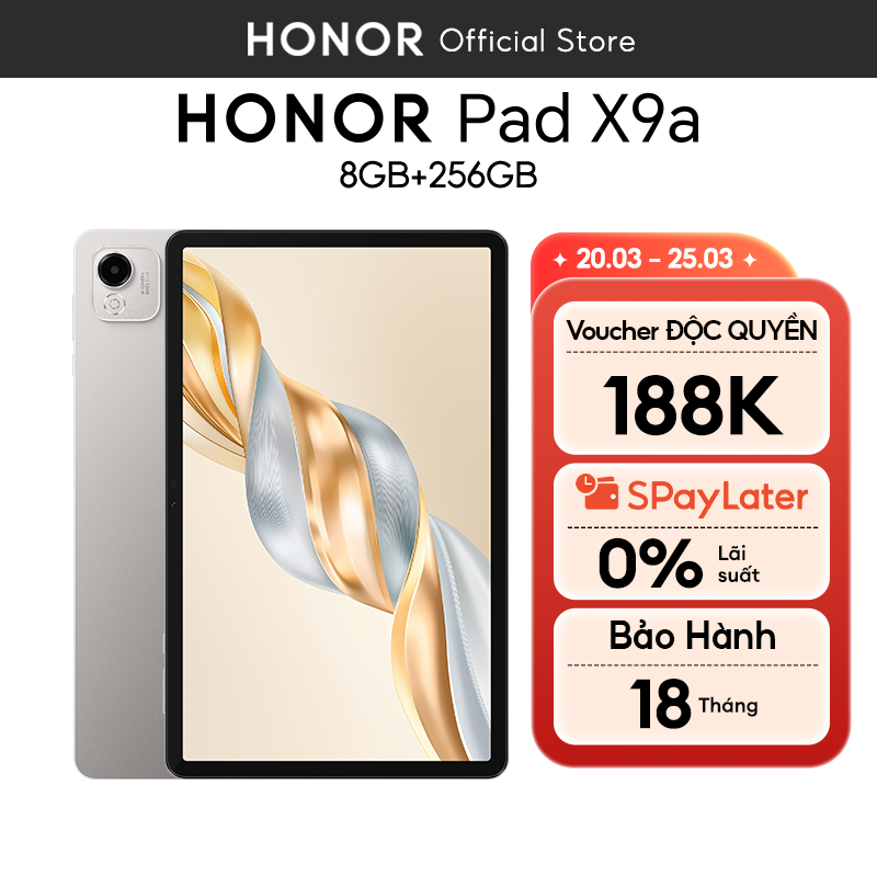Máy Tính Bảng Honor Pad X9a Wifi 8GB 256GB | Pin 8300mAh | Chip Snapdragon 685 | BH 18 Tháng | BigBuy360 - bigbuy360.vn