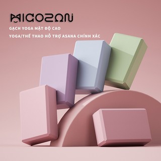 Gạch Yoga MICOSON Block Yoga Cao Cấp Êm Tay Hỗ Trợ Cân  Người Mới Tập Dày Êm Chống Trượt An Toàn