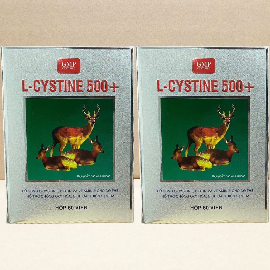 Combo 2 Hộp L Cystine 500+ Xanh Lá - Pháp Âu - Sanco - Vitamin Chữa Lành