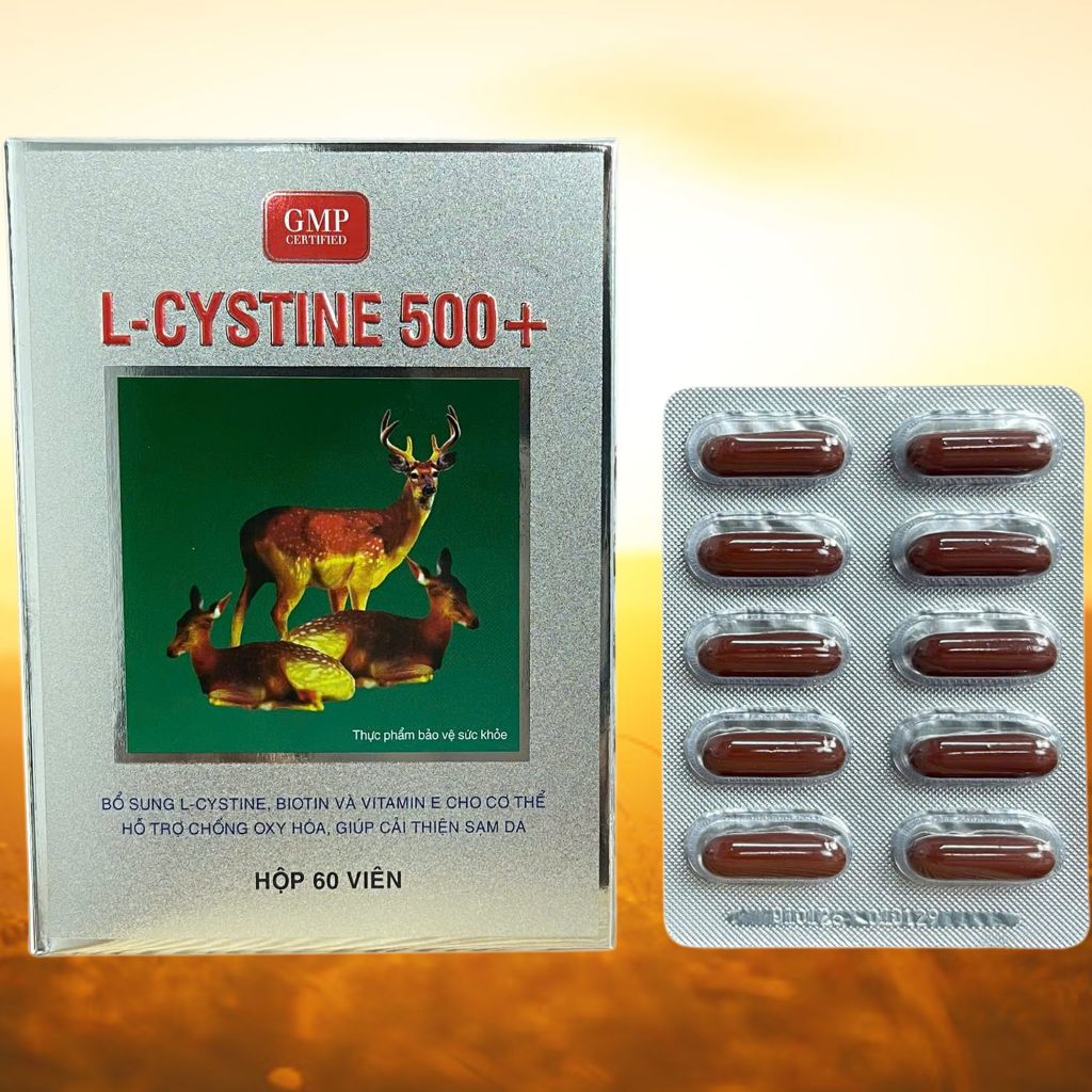 L Cystine 500+ Xanh Lá - Pháp Âu - Sanco - Vitamin Thanh Lọc