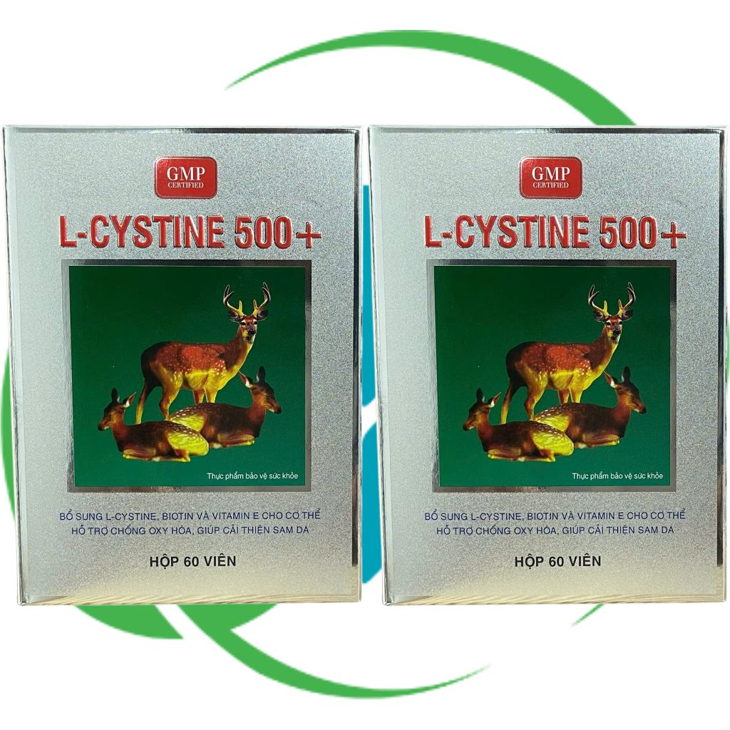 Combo 2 Hộp L Cystine 500+ Xanh Lá - Pháp Âu - Sanco - Vitamin Phục Hồi