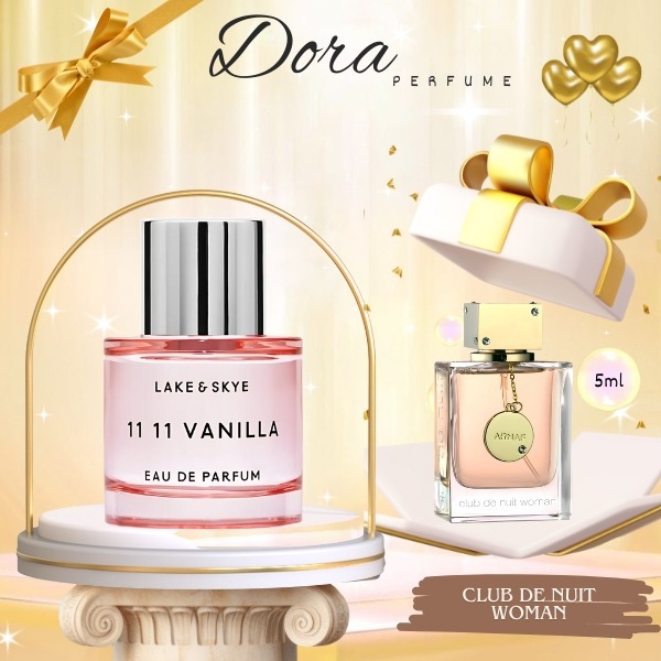 Nước hoa chiết 10ml nữ Lake & Skye 11:11 Vanilla - Hương thơm ngọt ngào, ấm áp -  Dorabeauty