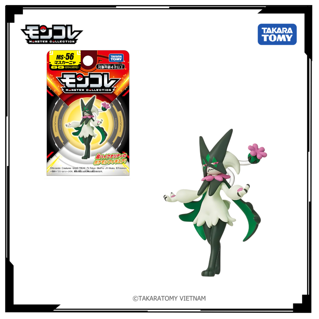 Mô hình Pokemon Moncolle EX MS-56 Meowscarada 913689 Fullbox Chính Hãng Takara Tomy - Victoys