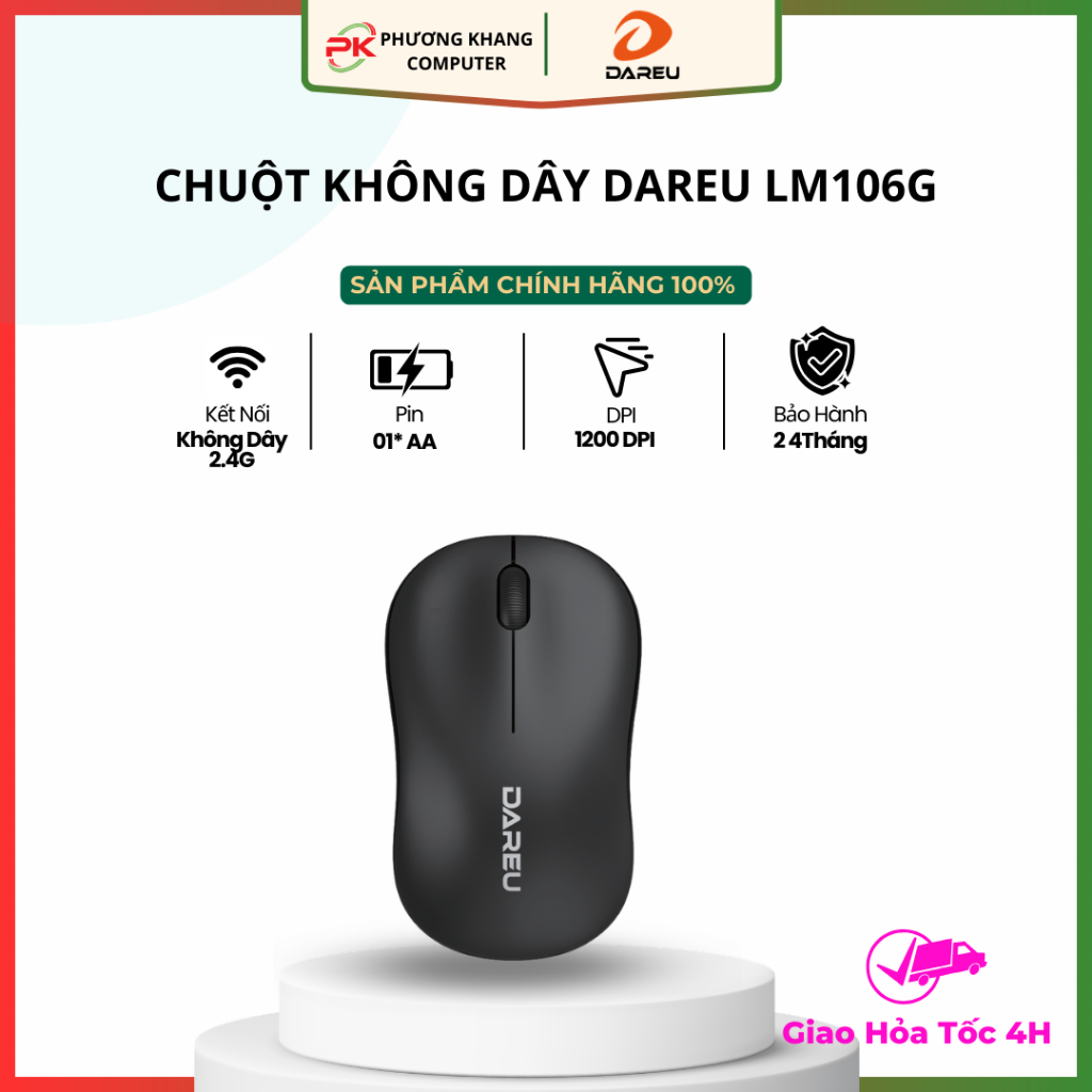 Chuột Mouse DAREU LM106G Không dây
