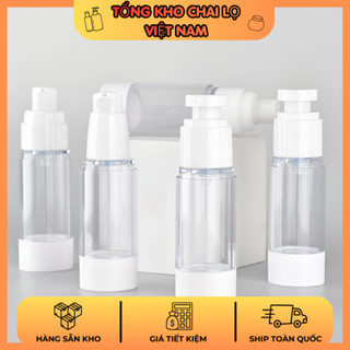 Chai Nhựa Chiết Mỹ Phẩm Hút Chân Không 5ml – 100ml Cao Cấp, Đựng Mỹ Phẩm, Serum, Dưỡng Chất Tiện Lợi