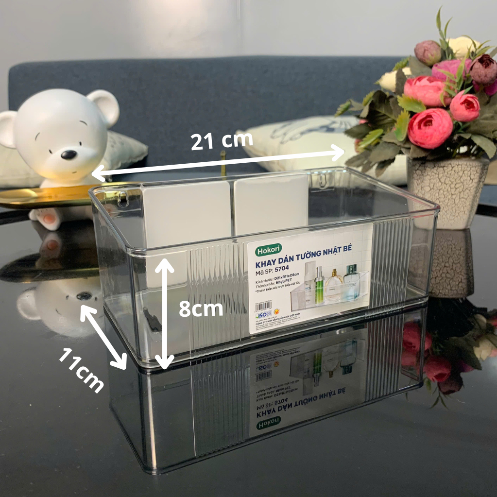 [Top Value] Kệ Dán Tường Nhà Bếp, Nhà Tắm, Khay Dán Tường Giúp Đựng Đồ Gọn Gàng DN441