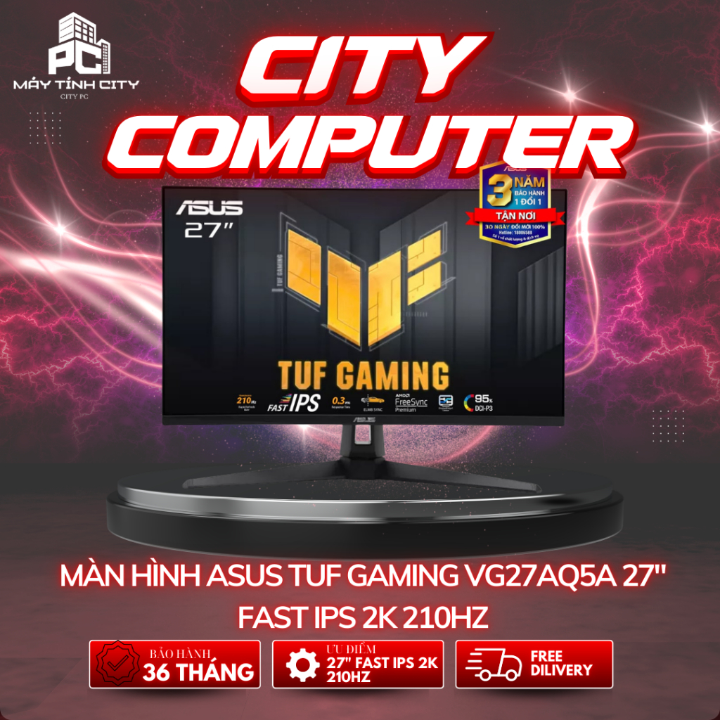 Màn hình ASUS TUF GAMING VG27AQ5A 27" Fast IPS 2K 210Hz chuyên game