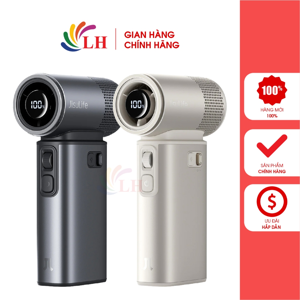Quạt mini tích điện cầm tay Jisulife 9000mAh Handheld Fan Ultra2 - Hàng chính hãng