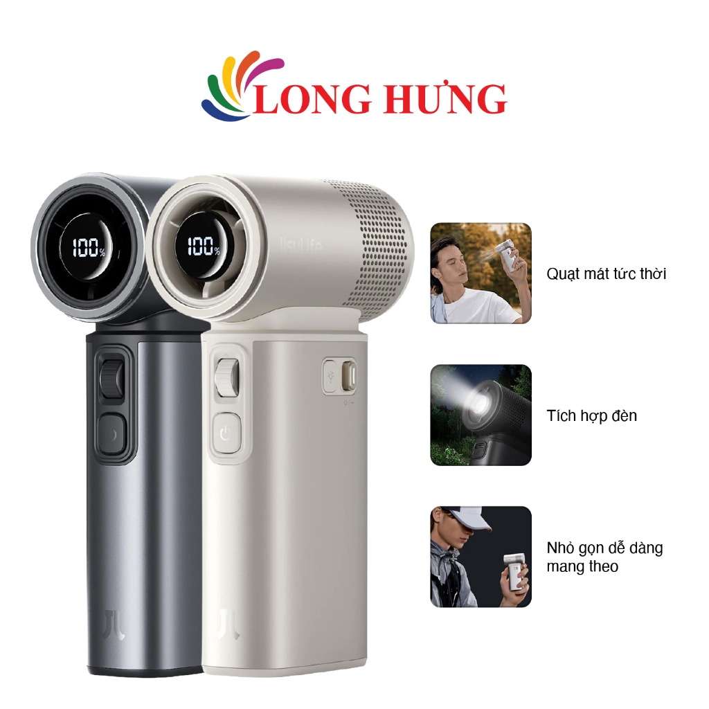 Quạt mini tích điện cầm tay Jisulife 9000mAh Handheld Fan Ultra2 - Hàng chính hãng