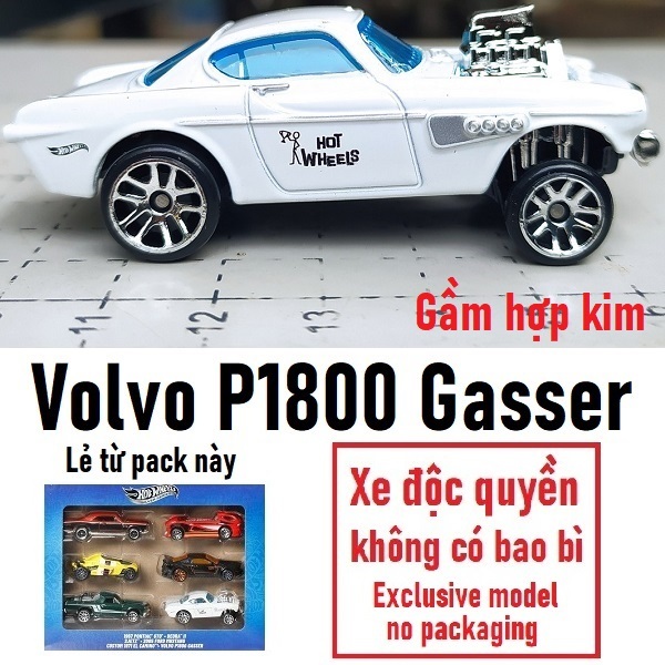 Xe mô hình Hot Wheels Volvo P1800 Gasser
