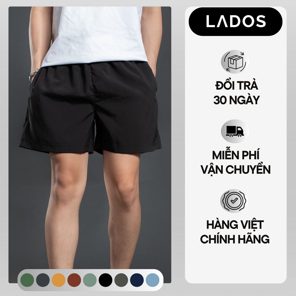 Quần đùi kate nam trơn co giãn có túi LADOS - 4071 thoáng mát, nhiều màu sắc lựa chọn