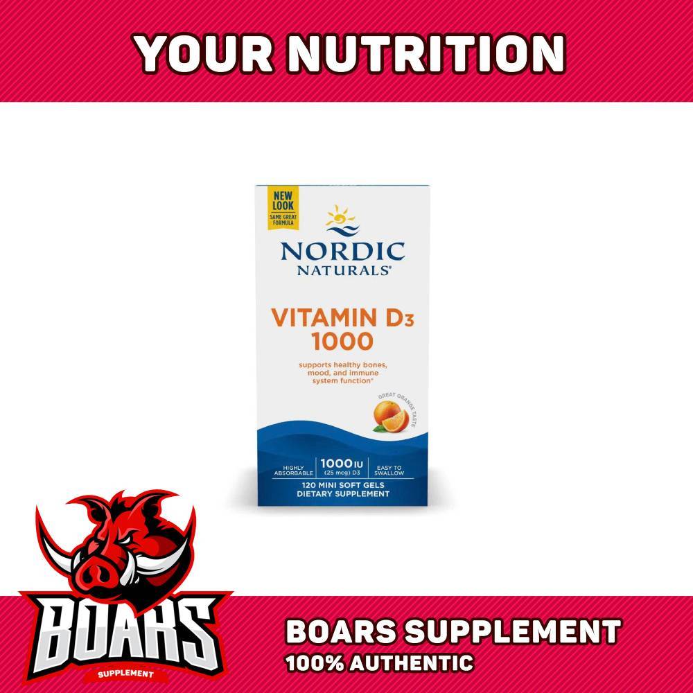 Nordic Naturals D3 1000 IU – Hỗ Trợ Xương & Răng Chắc Khỏe