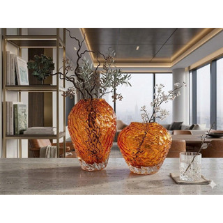 Bình hoa hoả sơn thủy tinh cao cấp Dona Home Decor - nét đẹp Châu Âu sang trọng