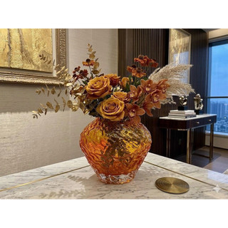 Bình hoa hoả sơn thủy tinh cao cấp Dona Home Decor - nét đẹp Châu Âu sang trọng