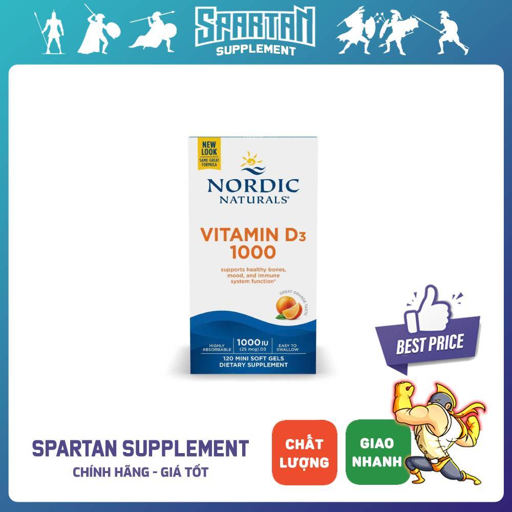 Nordic Naturals D3 1000 IU – Hỗ Trợ Miễn Dịch Hàng Ngày