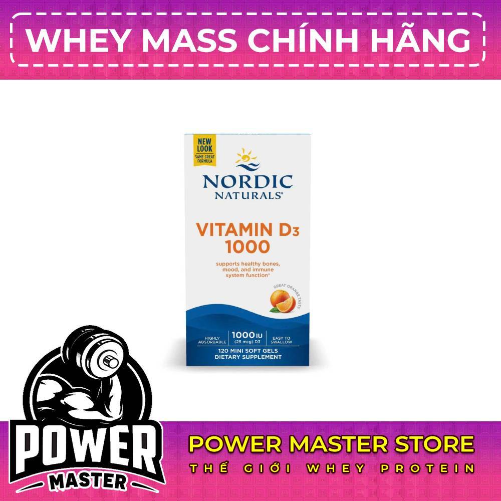 Nordic Naturals Vitamin D3 1000 IU – Công Thức Dễ Hấp Thu