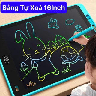 Bảng Tự Xóa, Bảng Vẽ Điện Tử Thông Minh 16inch Dùng Trong Học Tập Cho Bé Thỏa Sức Sáng Tạo