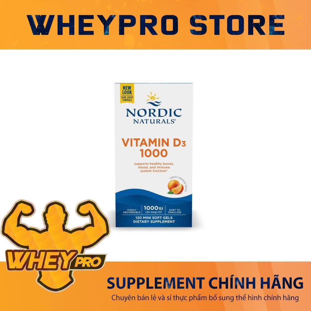 Nordic Naturals D3 1000 IU – Hỗ Trợ Xương Khớp & Miễn Dịch