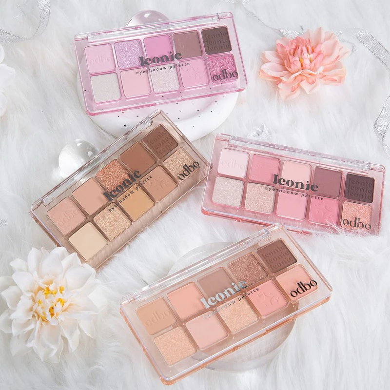 Bảng mắt 10 ô Odbo OD2029 Hồng Lạnh Màu 03