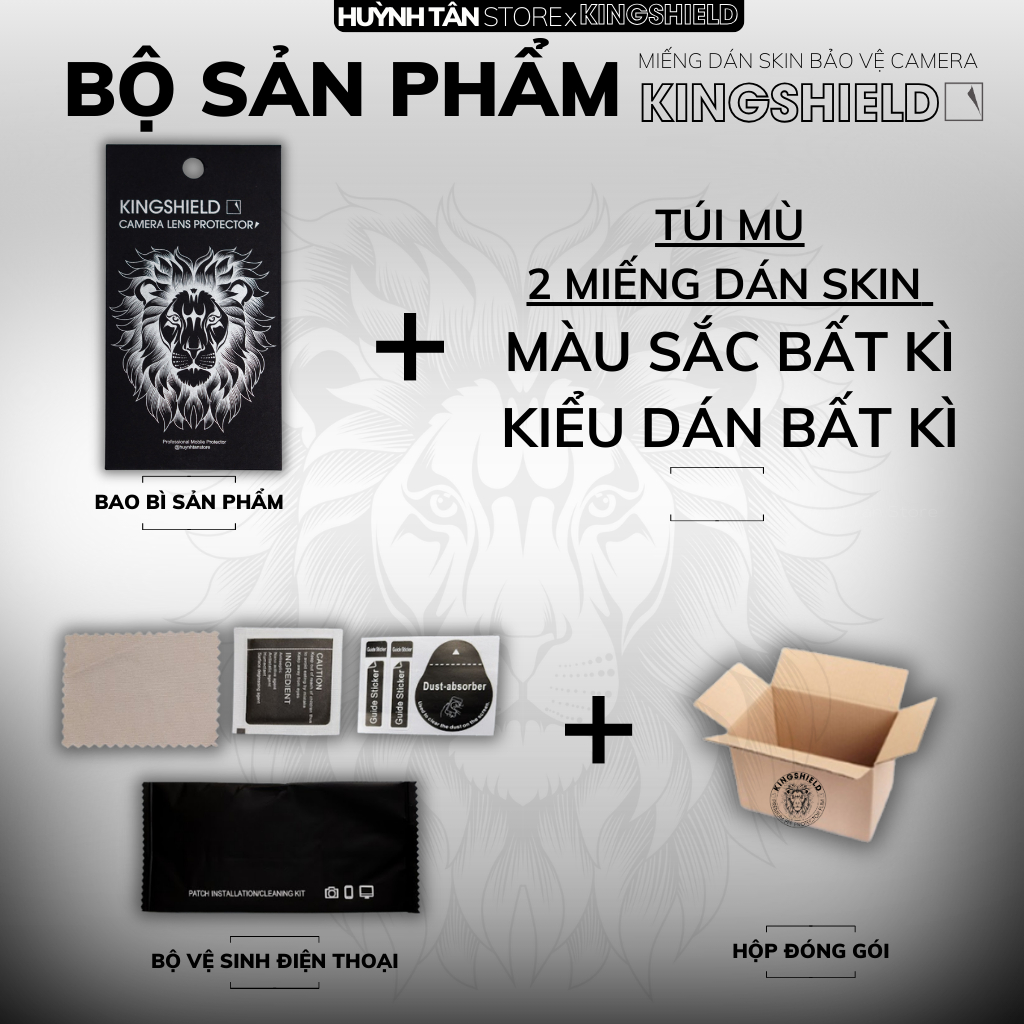 [TÚI MÙ] COMBO 2 Dán skin camera điện thoại Vivo X100S Pro / X100S Pro in hình uv cao cấp Kingshield