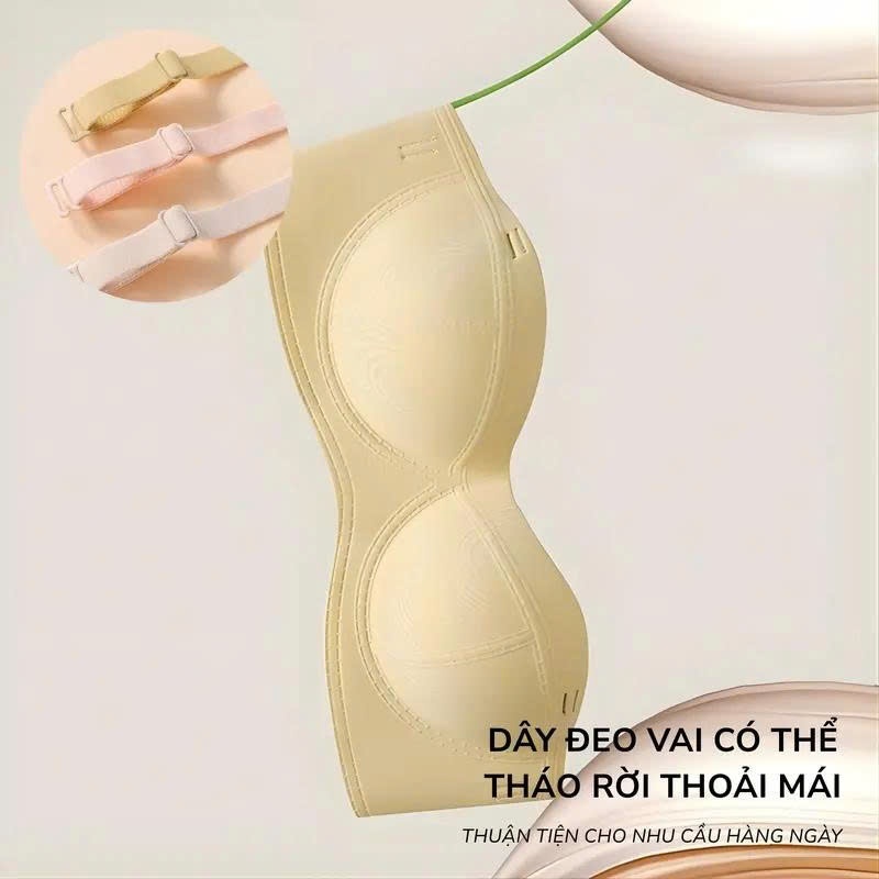 [Santony] Áo Lót Nâng Ngực Tàng Hình Không Gọng 3in1, Cúp 3D, Chống Trượt, Dây Rời, 3 Cách Mặc - A20 | BigBuy360 - bigbuy360.vn