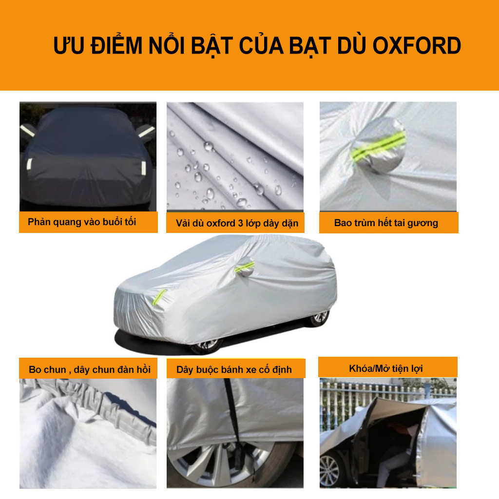 Bạt phủ ô tô xe hơi vải dù oxford  Honda CRV, Brio, City, HRV, Accord, Civic, Jazz 3 lớp tráng bạc bền đẹp chống nắng mư | BigBuy360 - bigbuy360.vn
