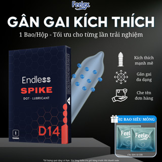 Combo 03 bao cao su Endless gân gai độc đáo, kích thích, nhiều gel bôi trơn