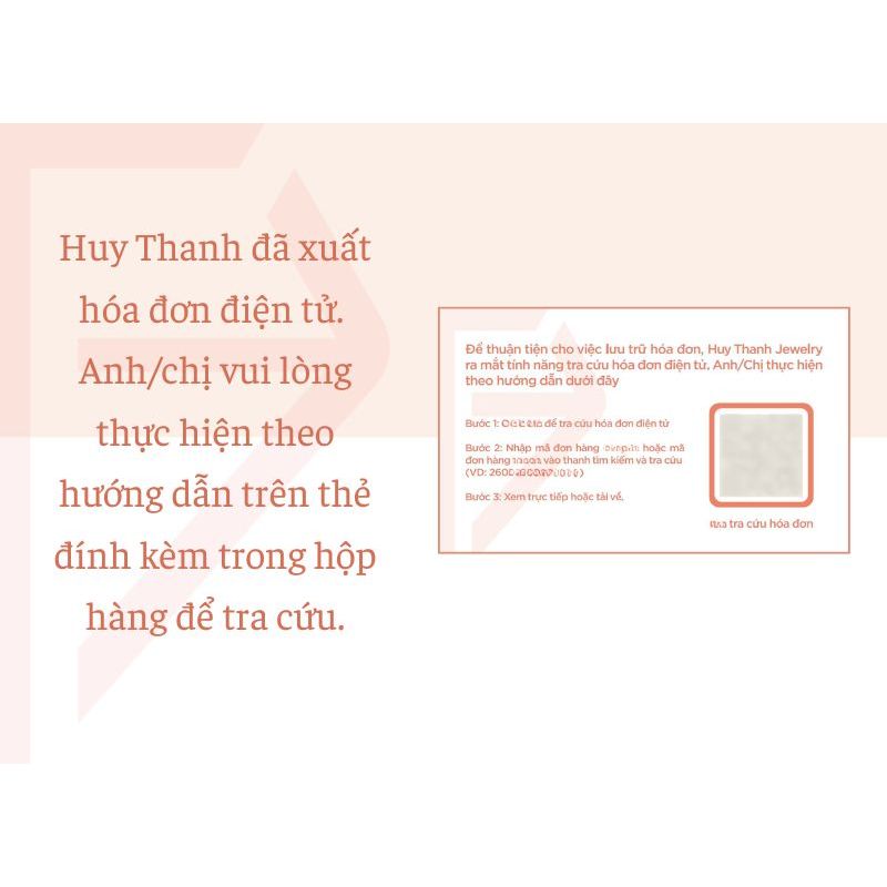 Nhẫn Tiết Kiệm Vàng 24k 0.1 Chỉ Huy Thanh Jewelry (KÈM TÚI GẤM) | BigBuy360 - bigbuy360.vn
