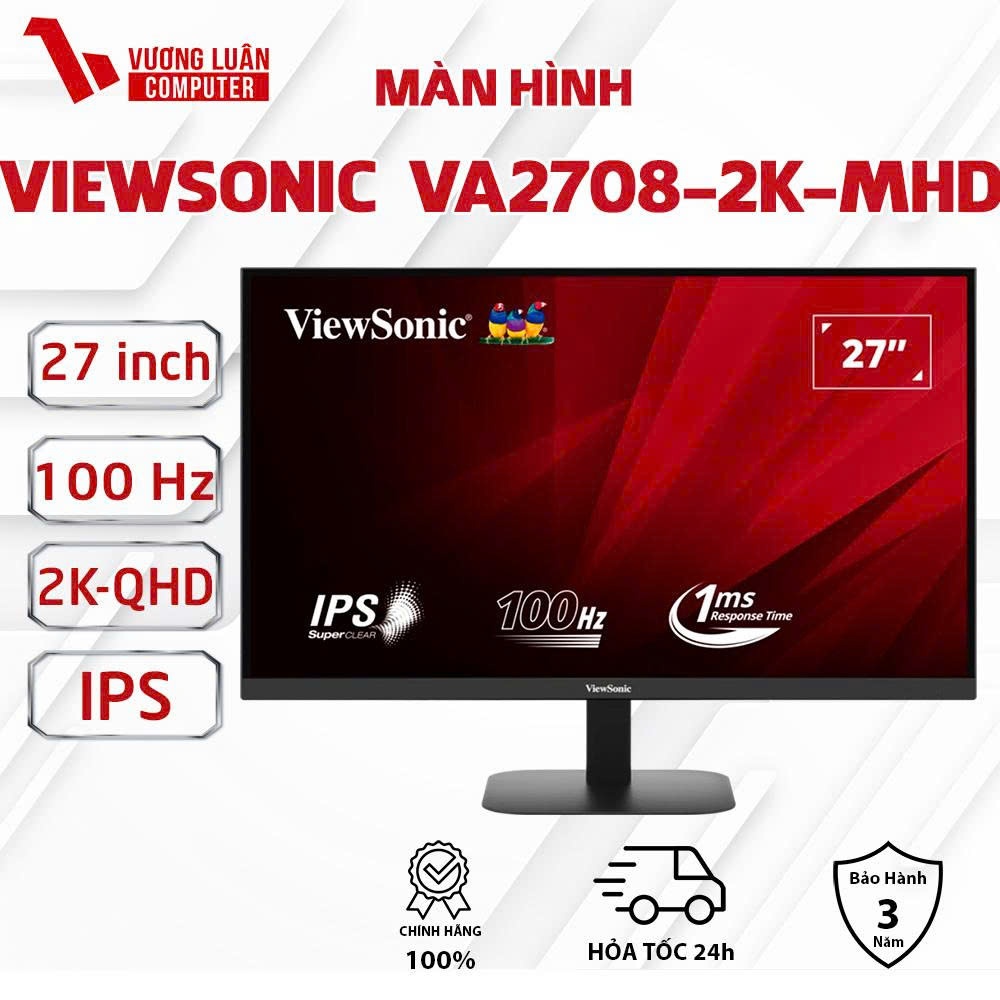 Màn hình Viewsonic VA2708-2K-MHD 27 inch (2K/100HZ/1MS/LOA) chính hãng