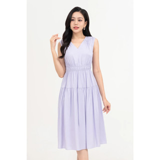 Đầm lụa xòe dạo phố nữ IVY moda MS 41M8394