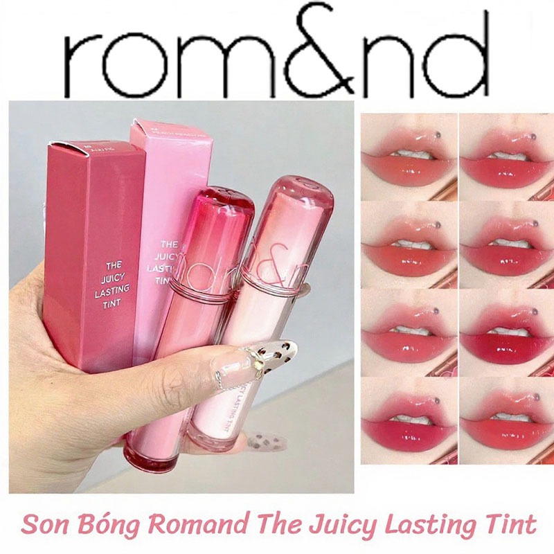 Romand Juicy Lasting Tint 5.5g #07 #09 #12 #13 #16 Son Bóng Mịn, Lâu Trôi