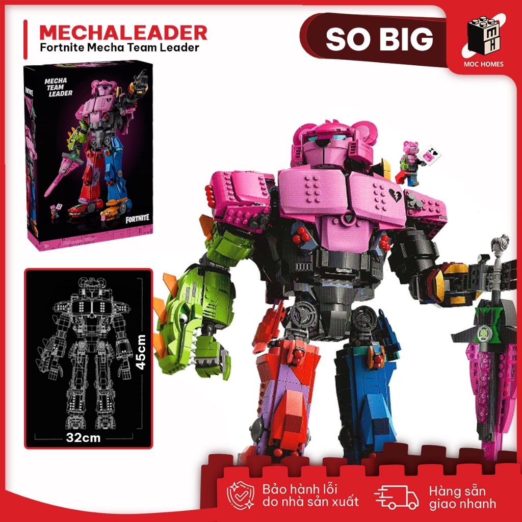 Đồ chơi lắp ráp mô hình Robot Fortnite chỉ huy tối thượng 2503 PCS