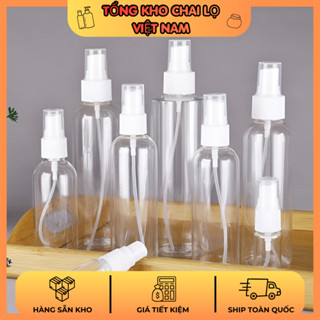 Chai Nhựa Pet Xịt Giọt Cao Cấp 15ml - 300ml Chiết Mỹ Phẩm, Chai Lọ Mỹ Phẩm Du Lịch