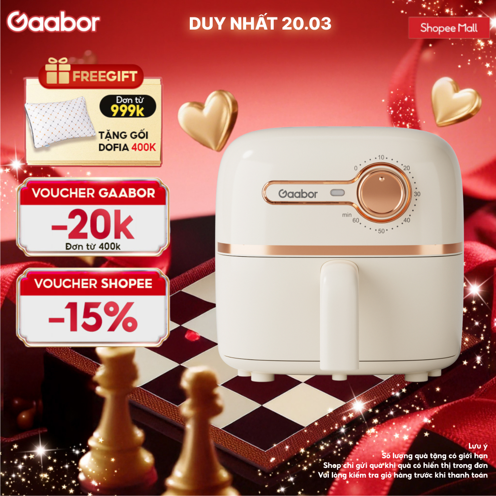 Nồi Chiên GAABOR AF20M-YE01S 2L 900W