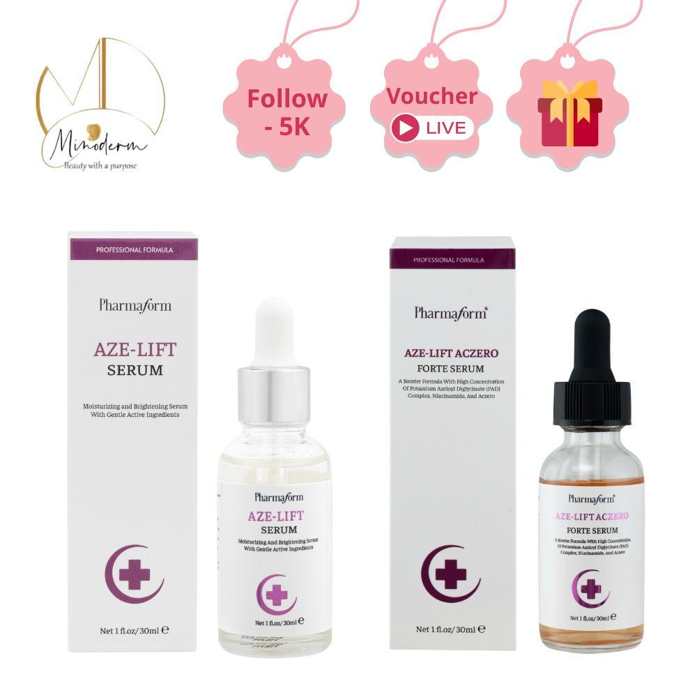 Serum Pharmaform Aze-Lift, Aze-Lift Aczero Forte kiểm soát dầu, thu nhỏ lỗ chân lông, giảm mụn, thâm