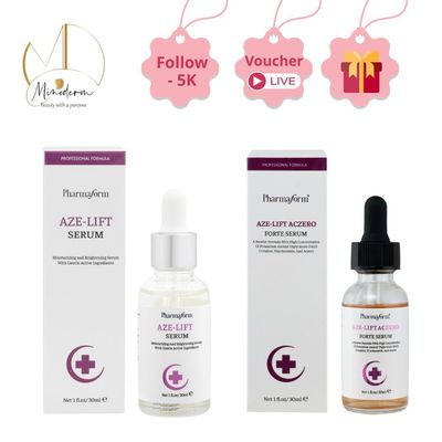 Serum Pharmaform Aze-Lift, Aze-Lift Aczero Forte kiểm soát dầu, thu nhỏ lỗ chân lông, giảm mụn, thâm